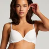 Plunge Padded Underwired Bra - White