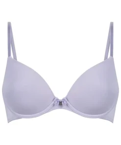 Plunge Padded Underwired Bra - Purple