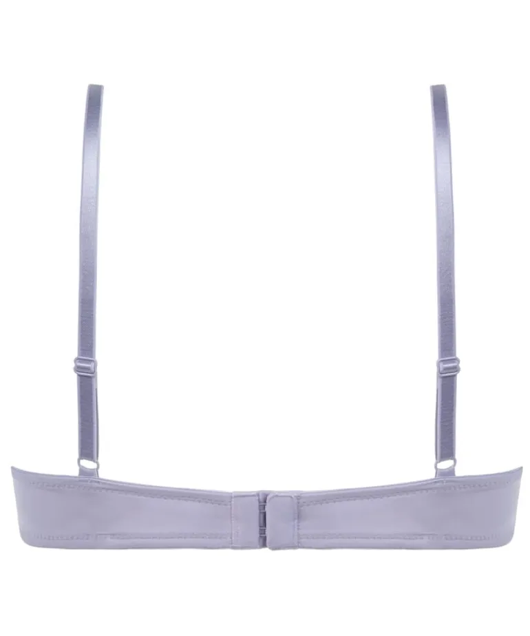 Plunge Padded Underwired Bra - Purple