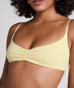 Pointelle Bralette - Yellow