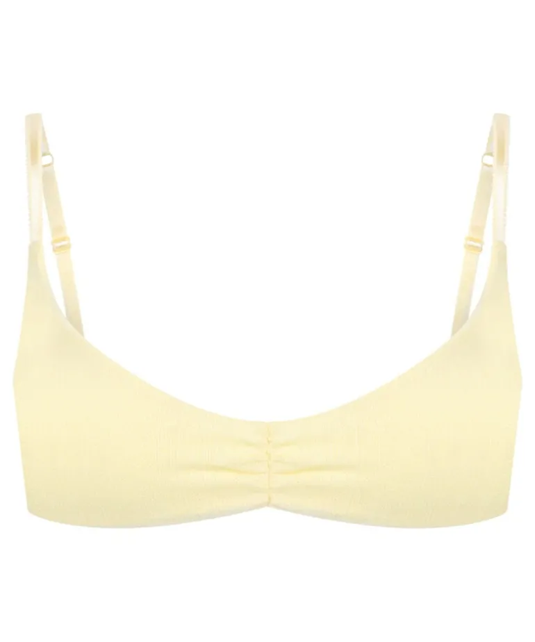 Pointelle Bralette - Yellow