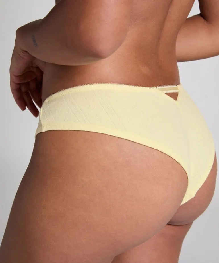 Pointelle Brazilian - Yellow