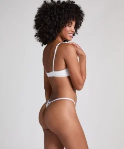 Pointelle Padded Underwired Bra - White