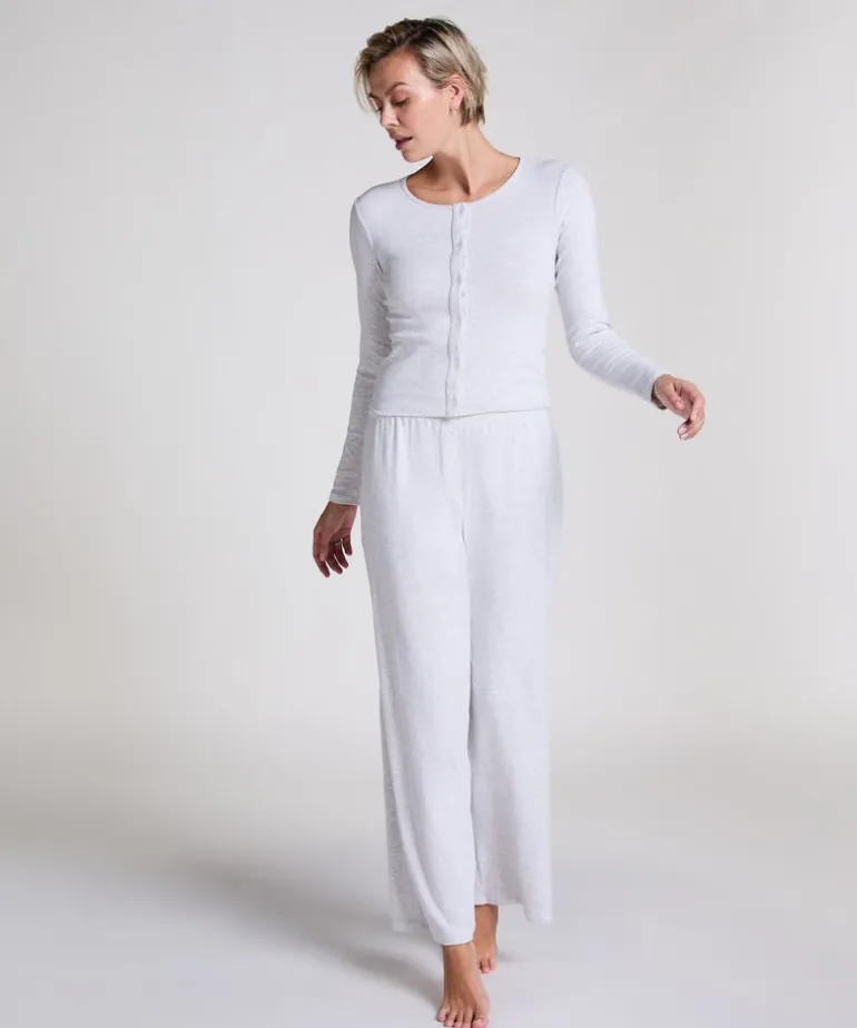 Pointelle Pyjama Pants - Gray