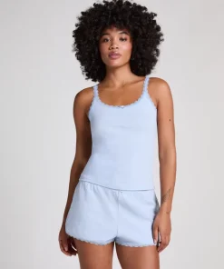 Pointelle Shorts - Blue