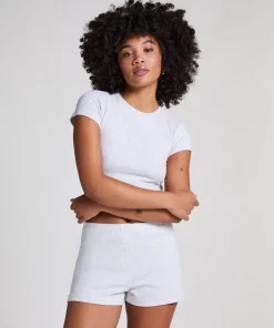 Pointelle shorts - Gray