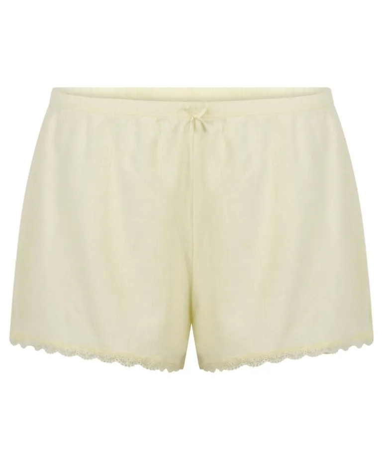 Pointelle Shorts - Yellow