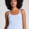 Pointelle Singlet - Blue