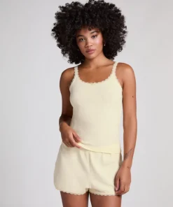 Pointelle Singlet - Yellow