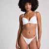Pointelle Thong - White