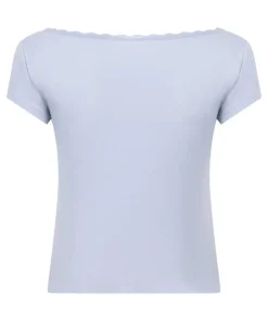 Pointelle Top - Blue