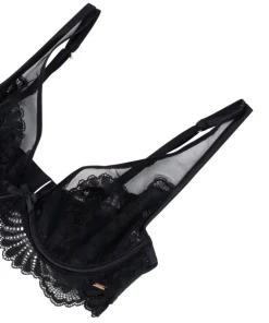 Poppy Non-padded Underwired Bra - Black