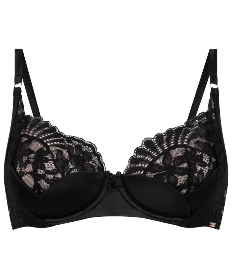 Poppy Padded Underwired Bra - Black