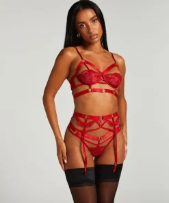 Private Jacky Suspenders - Red