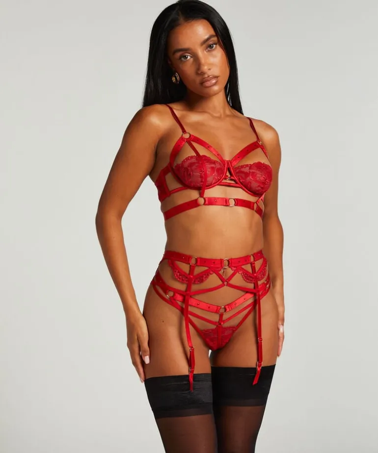 Private Jacky Suspenders - Red
