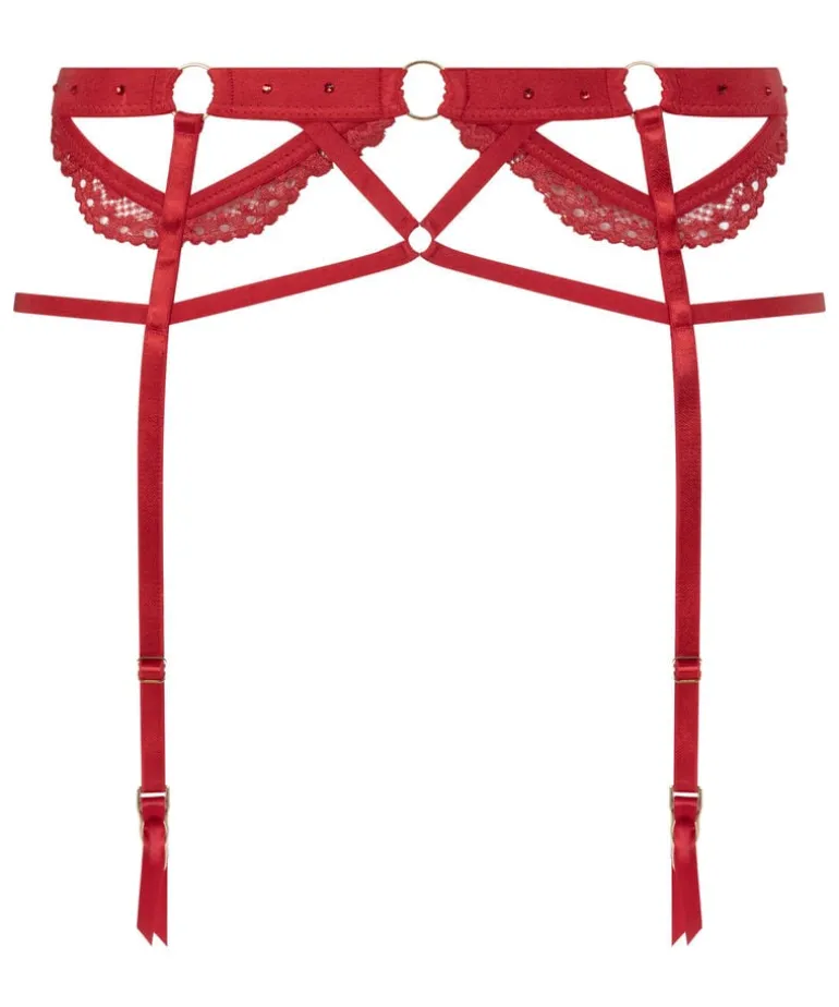 Private Jacky Suspenders - Red