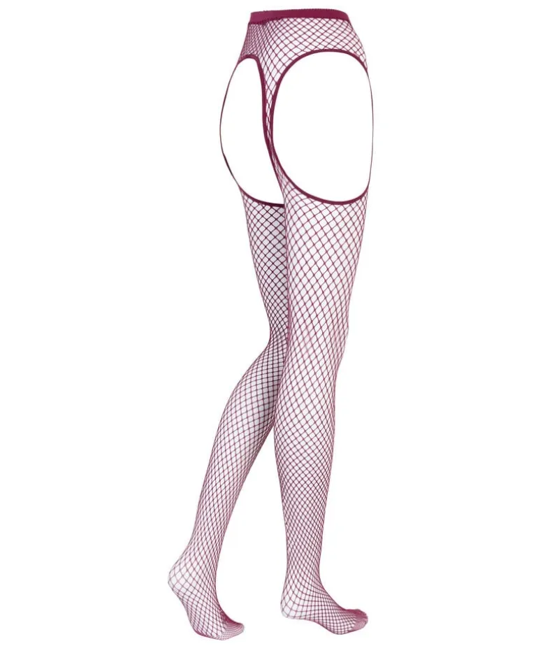 Private Tights Open Bum - Red