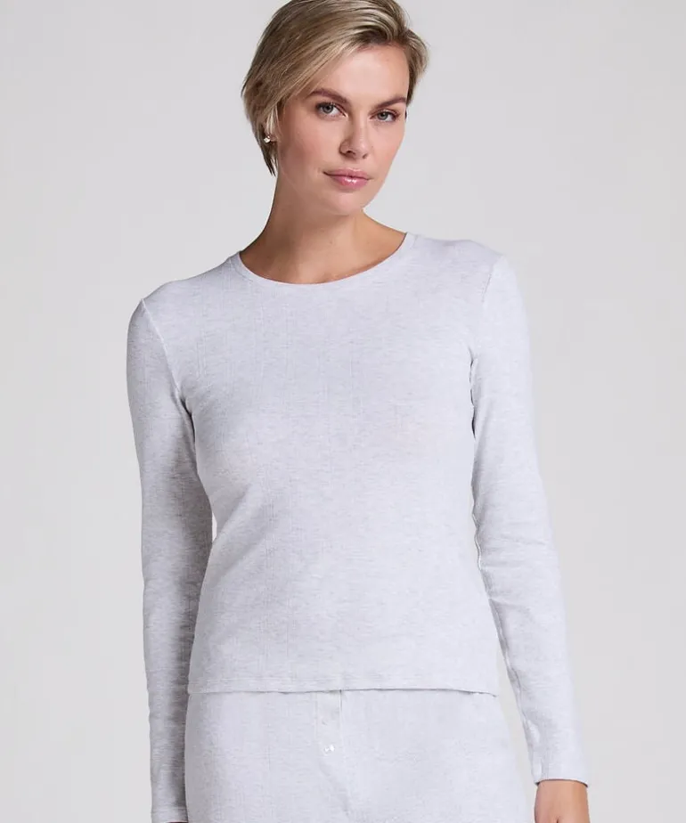 Pyjama top Pointelle - Gray