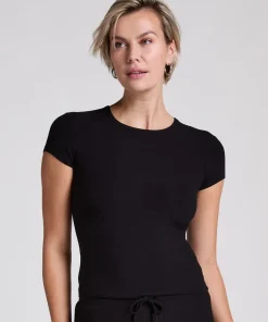 Pyjama Top Rib Essential - Black