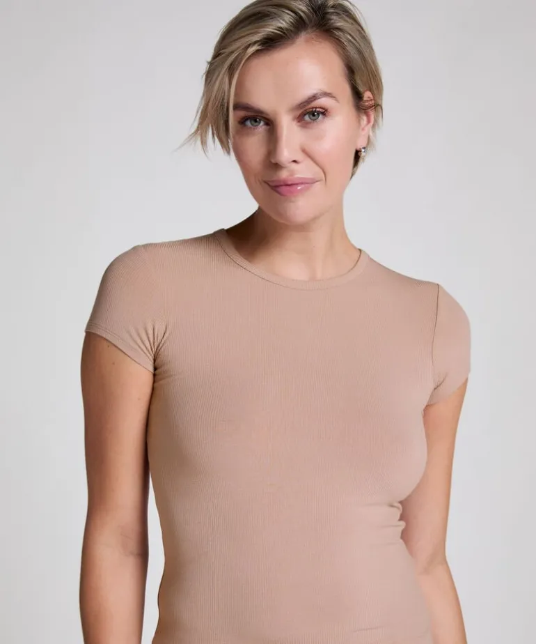 Pyjama Top Rib Essential - Beige