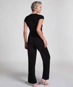 Pyjama Top Rib Essential - Black