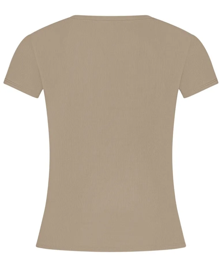 Pyjama Top Rib Essential - Beige