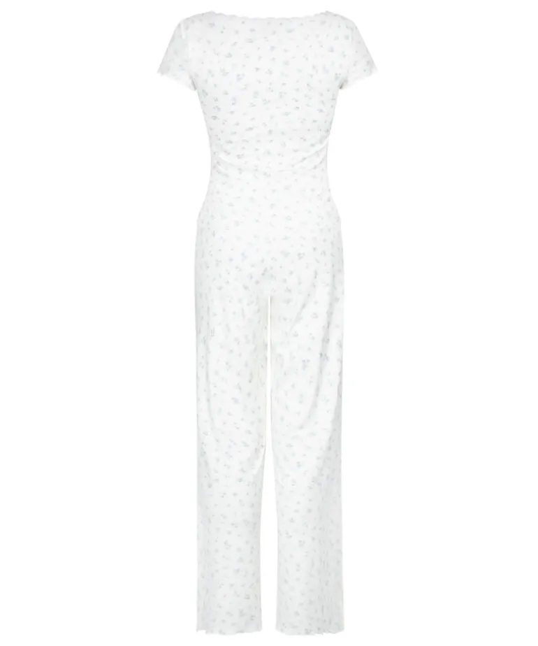 Pyjamaset Rib - Blue
