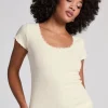 Rib Jersey Top - Yellow