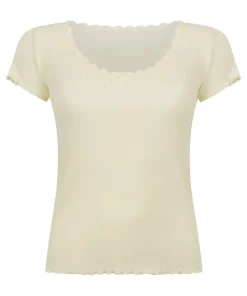 Rib Jersey Top - Yellow
