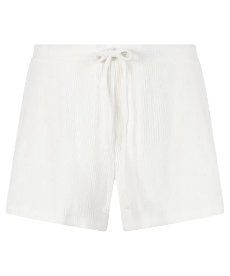 Rib Shorts - White