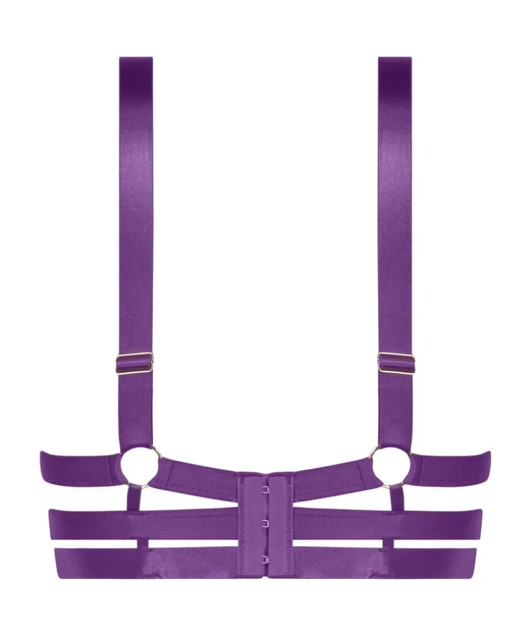 Sadie Non-Padded Longline Underwired Bra - Purple