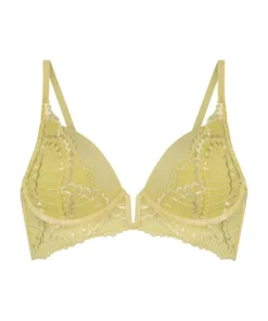 Sali Padded Underwired Longline Bra - Yellow