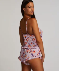 Satin Cami Top - Purple