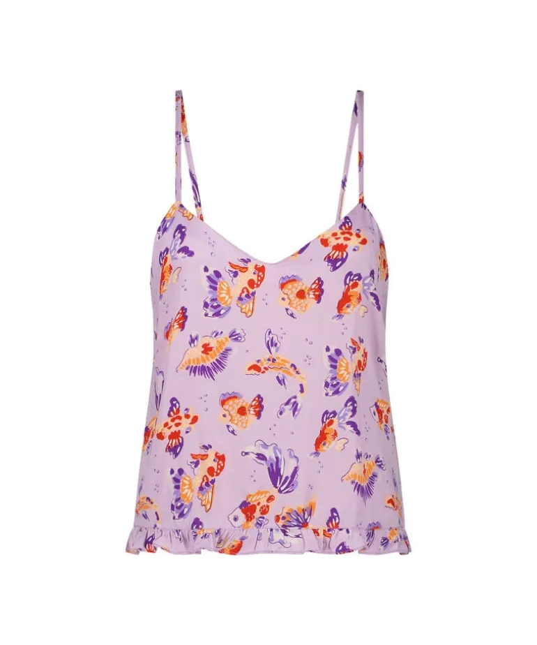 Satin Cami Top - Purple