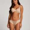 Satin Fleece Brief - Beige