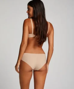 Satin Fleece Brief - Beige