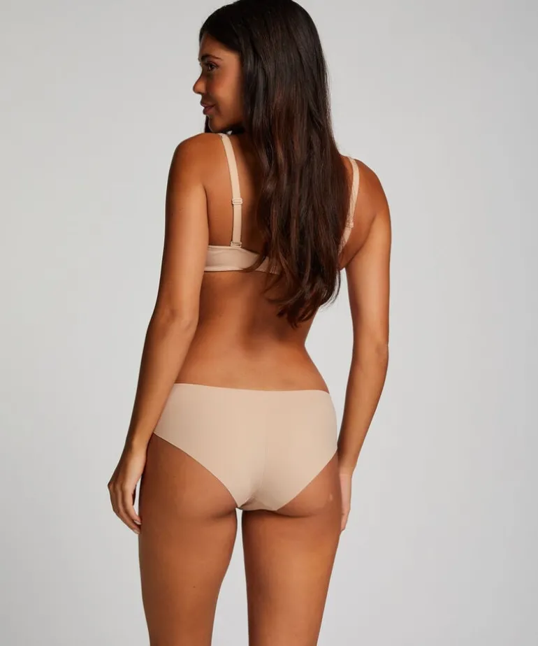 Satin Fleece Brief - Beige
