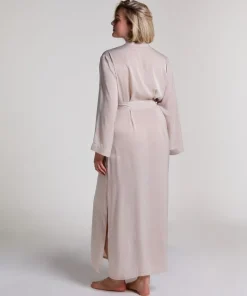 Satin Kimono - Beige
