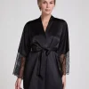 Satin Kimono - Black