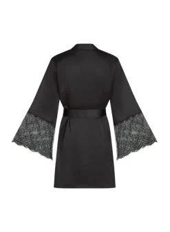 Satin Kimono - Black