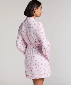 Satin Kimono - Pink