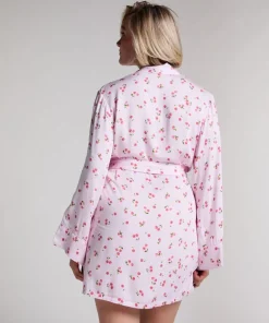 Satin Kimono - Pink