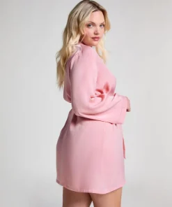 Satin Kimono - Pink