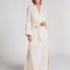Satin Kimono - White