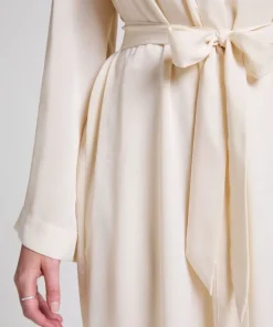 Satin Kimono - White
