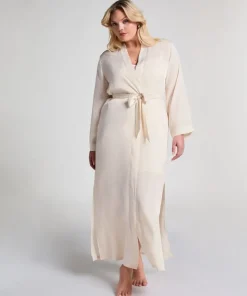 Satin Kimono - White