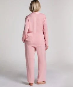 Satin Long-Sleeved Jacket - Pink