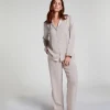 Satin Trousers - Beige