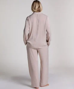Satin Trousers - Beige