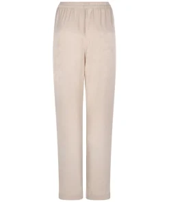 Satin Trousers - Beige